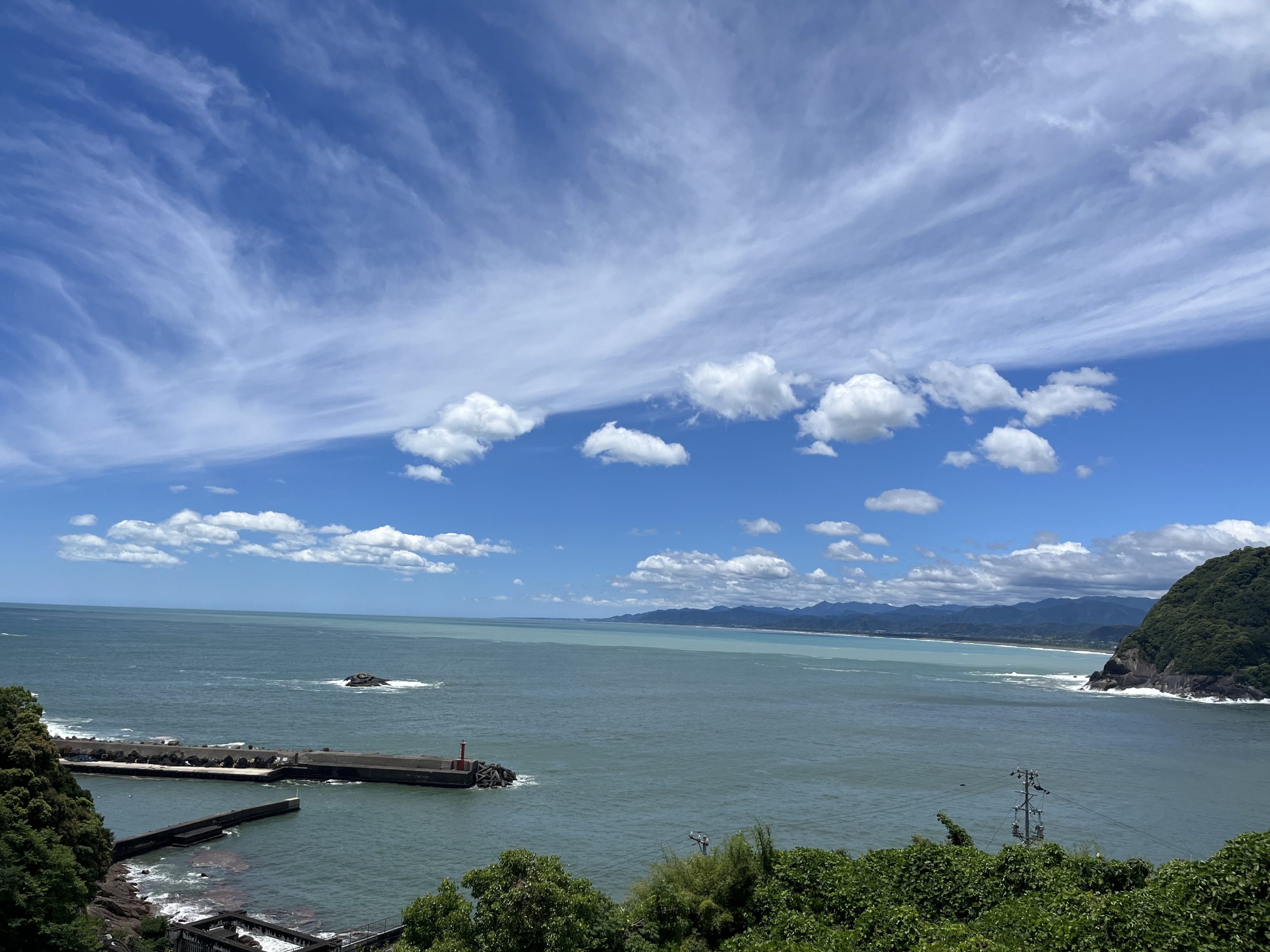 台風6号通過後の熊野の海。予想以上の濁りにびっくり！